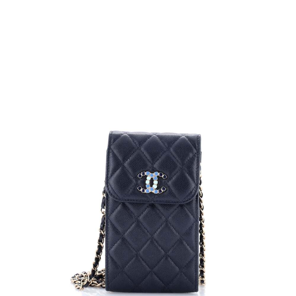 Chanel Crystal Cc Flap Phone Holder #249212C29B